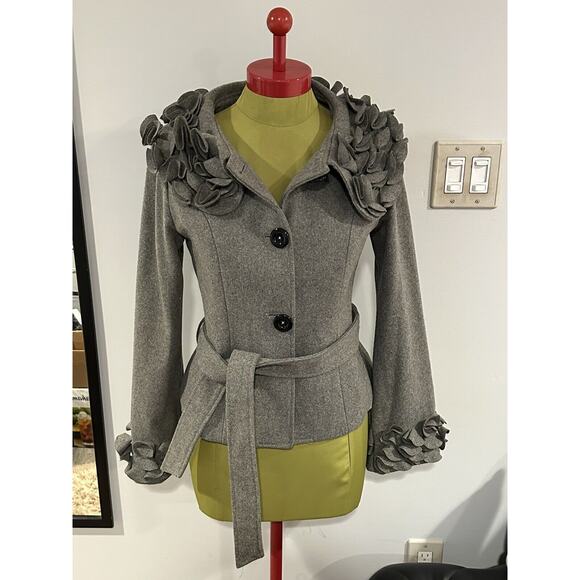 Saint Gil Paris Wool Blend Blazer Size S Gray - Picture 2 of 16